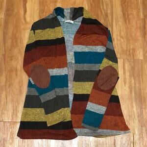 Eloges Striped Cardigan Size Small
